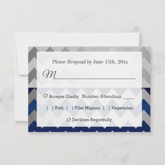 Rood, wit en blauw patriottisch Star Weddenschap RSVP Kaartje (Achterkant)