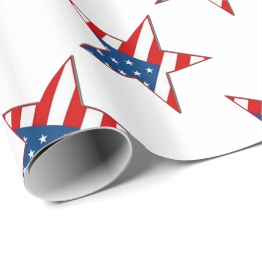 Rood wit en blauw patriottisch strookpapier cadeaupapier (Rol Hoek)