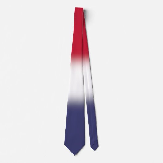 Rood wit en blauw patriottisch verloop stropdas (Voorkant)