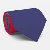 Rood wit en blauw patriottisch verloop stropdas (Opgerold)