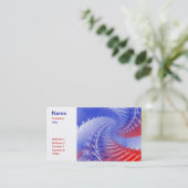 Rood wit en blauw patriottisch Visitekaartje (Staand voorkant)