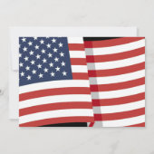 Rood Wit en Blauw Patriottisch Vuurwerk 4 juli Kaart (Achterkant)