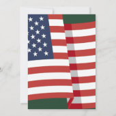 Rood Wit en Blauw Patriottisch Vuurwerk 4 juli Kaart (Achterkant)