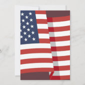 Rood Wit en Blauw Patriottisch Vuurwerk 4 juli Kaart (Achterkant)