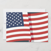 Rood Wit en Blauw Patriottisch Vuurwerk 4 juli Kaart (Achterkant)