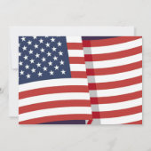 Rood Wit en Blauw Patriottisch Vuurwerk 4 juli Kaart (Achterkant)