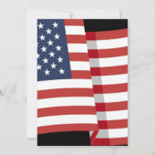 Rood Wit en Blauw Patriottisch Vuurwerk 4 juli Kaart (Achterkant)