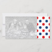 Rood Wit en Blauw Patriottische Polka Dots (Voorkant)