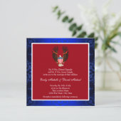 Rood, Wit en Blauw Patriottische Trouwdag Kaart (Staand voorkant)