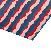 Rood, Wit en Blauw Patroon Snijplank (Hoek)