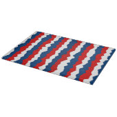 Rood, Wit en Blauw Patroon Snijplank (Hoek)