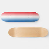 Rood wit en blauw persoonlijk skateboard (Horizontaal)