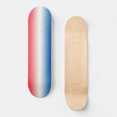 Rood wit en blauw persoonlijk skateboard (Voorkant)