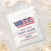 Rood Wit En Blauw Politieke Campagne Reclame Bedankzakje (Geknipt)