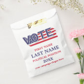 Rood Wit En Blauw Politieke Campagne Reclame Bedankzakje (Gezegeld)