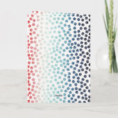 Rood Wit en Blauw Pootjes Grappig Zwart Kat Papa Kaart (Achterkant)