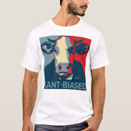Rood Wit en Blauw Pop Art Geïnspireerd Koe Tshirt