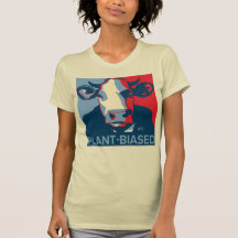 Rood Wit en Blauw Pop Art Geïnspireerde Koe T-shir