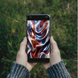 Rood, wit en blauw poster