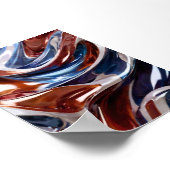 Rood, wit en blauw poster (Hoek)