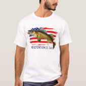Rood, wit en blauw, rode, rode, witte en blauwe, r t-shirt (Voorkant)