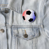 Rood, wit en blauw ronde button 5,7 cm (In situ)