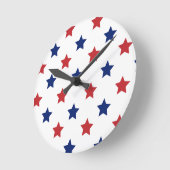 Rood, wit en blauw ronde klok (Hoek)