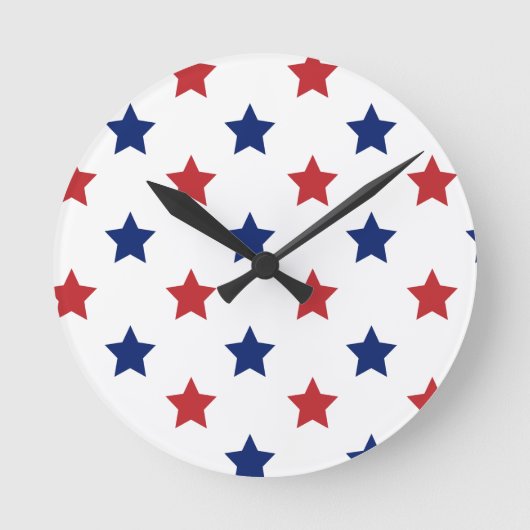 Rood, wit en blauw ronde klok (Voorkant)