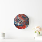 Rood, Wit en Blauw Ronde Klok (Huis)