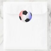 Rood, wit en blauw ronde sticker (Tas)