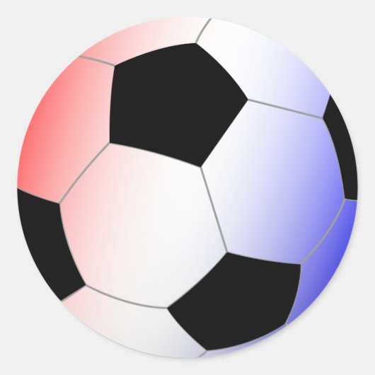 Rood, wit en blauw ronde sticker (Voorkant)