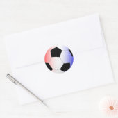 Rood, wit en blauw ronde sticker (Envelop)