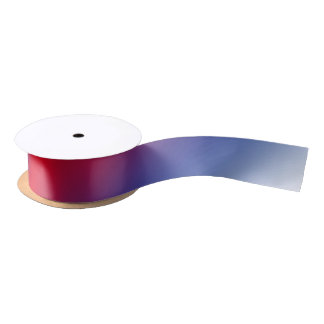 Rood, wit en blauw satijnen lint
