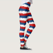 Rood, wit en blauw schaafje leggings (Rechts)