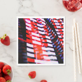 Rood wit en blauw servet