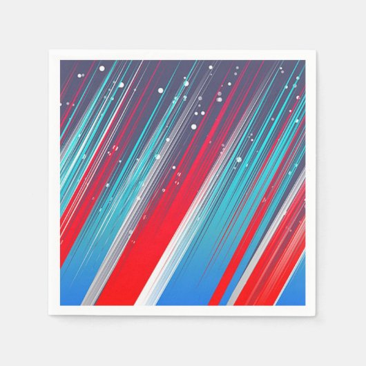 Rood, wit en blauw servet (Voorkant)