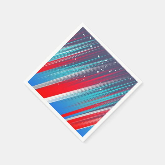 Rood, wit en blauw servet (Hoek)