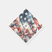 Rood wit en blauw servet (Hoek)