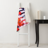 Rood wit en blauw sherpa deken (In situ)