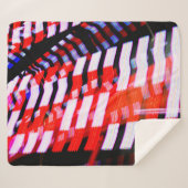 Rood wit en blauw sherpa deken (Voorkant (horizontaal))