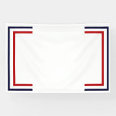 Rood wit en blauw spandoek (Horizontaal)