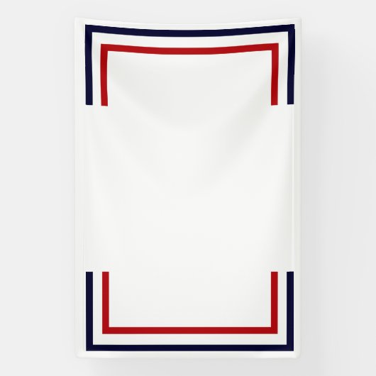 Rood wit en blauw spandoek (Verticaal)