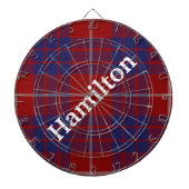 Rood, wit en blauw speldenbord dartbord (Voorkant)