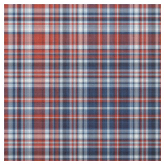 Rood wit en blauw speldenstang stof (Swatch)
