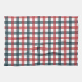 Rood wit en blauw speldenstang theedoek (Horizontaal)