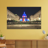 Rood, wit en blauw stadhuis canvas afdruk (Insitu (Woonkamer))