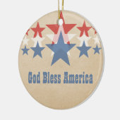 Rood, wit en blauw Star-cascade Ornament (Links)