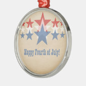 Rood, wit en blauw Star-cascade Ornament (Links)