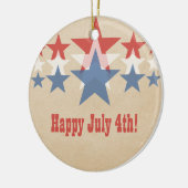 Rood, wit en blauw Star-cascade Ornament (Links)