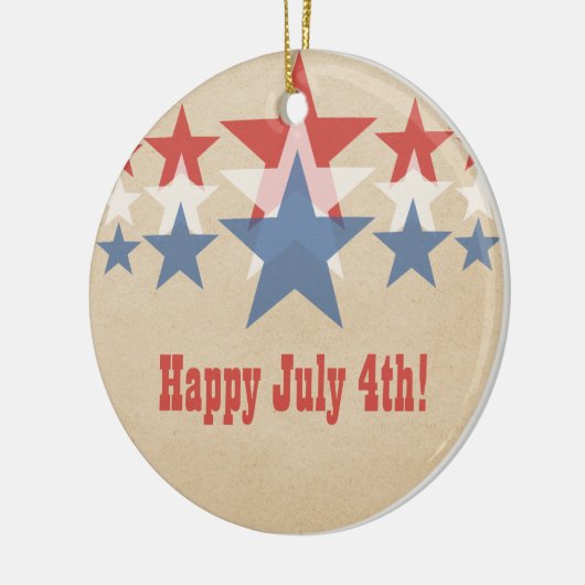 Rood, wit en blauw Star-cascade Ornament (Links)